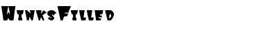 Download WinksFilled Font Download WinksFilled Font