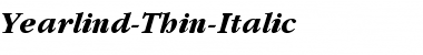 Download Yearlind-Thin-Italic Font Download Yearlind-Thin-Italic Font