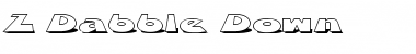 Download Z Dabble Down Font Download Z Dabble Down Font