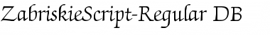 ZabriskieScript DB Regular Font