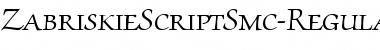 Download ZabriskieScriptSmc DB Font Download ZabriskieScriptSmc DB Font