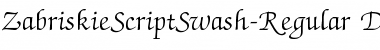 Download ZabriskieScriptSwash DB Font Download ZabriskieScriptSwash DB Font