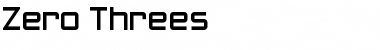 Download Zero Threes Font Download Zero Threes Font