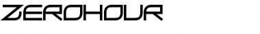 Download ZeroHour Font Download ZeroHour Font