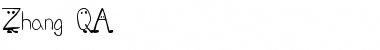 Download Zhang QA Font Download Zhang QA Font