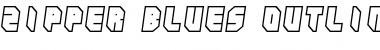 Download Zipper blues Outline Font Download Zipper blues Outline Font