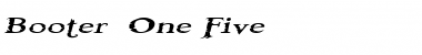 Download Booter - One Five Font Download Booter - One Five Font
