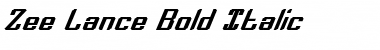 Download Zee Lance Bold Italic Font Download Zee Lance Bold Italic Font