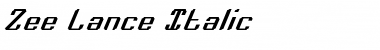 Download Zee Lance Italic Font Download Zee Lance Italic Font