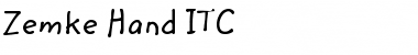 Download Zemke Hand ITC Font Download Zemke Hand ITC Font