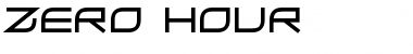Download Zero Hour Font Download Zero Hour Font