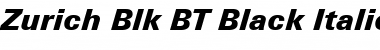 Download Zurich Blk BT Font Download Zurich Blk BT Font