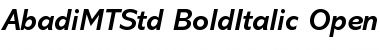 Abadi MT Std Bold Italic Font