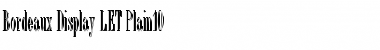 Download Bordeaux Display LET Font Download Bordeaux Display LET Font