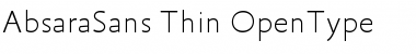 AbsaraSans-Thin Regular Font
