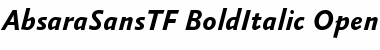Download AbsaraSansTF-BoldItalic Font Download AbsaraSansTF-BoldItalic Font