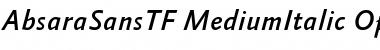 Download AbsaraSansTF-MediumItalic Font Download AbsaraSansTF-MediumItalic Font