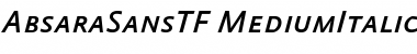 Download AbsaraSansTF-MediumItalicSC Font Download AbsaraSansTF-MediumItalicSC Font