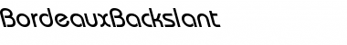 Download BordeauxBackslant Font Download BordeauxBackslant Font