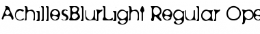AchillesBlurLight Regular Font
