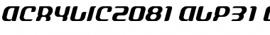 Download ACRYLIC2081 Font Download ACRYLIC2081 Font