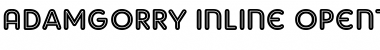 Download AdamGorry-Inline Font Download AdamGorry-Inline Font