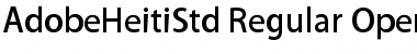 Adobe Heiti Std R Font
