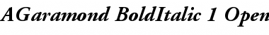 Adobe Garamond Bold Italic Font