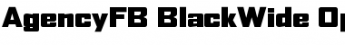 AgencyFB BlackWide Font