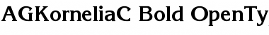 Download AGKorneliaC Font Download AGKorneliaC Font