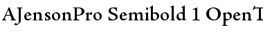 Adobe Jenson Pro Semibold Font