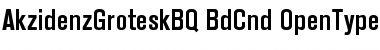Akzidenz-Grotesk BQ Bold Condensed Font