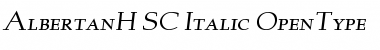 Download AlbertanH-SC-Italic Font Download AlbertanH-SC-Italic Font