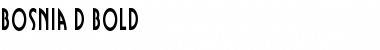 Download Bosnia D Font Download Bosnia D Font