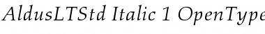Download Aldus LT Std Font Download Aldus LT Std Font