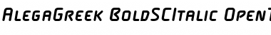 Download AlegaGreek-BoldSCItalic Font Download AlegaGreek-BoldSCItalic Font