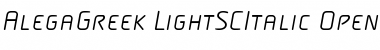 Download AlegaGreek-LightSCItalic Font Download AlegaGreek-LightSCItalic Font