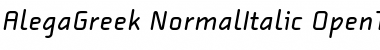 Download AlegaGreek-NormalItalic Font Download AlegaGreek-NormalItalic Font