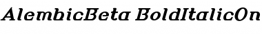 Download AlembicBeta-BoldItalicOne Font Download AlembicBeta-BoldItalicOne Font
