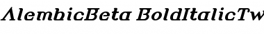 Download AlembicBeta-BoldItalicTwo Font Download AlembicBeta-BoldItalicTwo Font