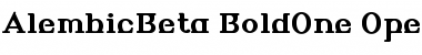 Download AlembicBeta-BoldOne Font Download AlembicBeta-BoldOne Font
