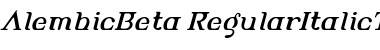 Download AlembicBeta-RegularItalicTwo Font Download AlembicBeta-RegularItalicTwo Font