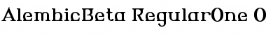 Download AlembicBeta-RegularOne Font Download AlembicBeta-RegularOne Font