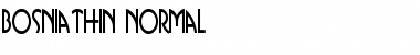 Download BosniaThin Font Download BosniaThin Font