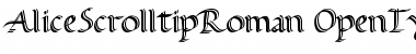 Download Alice Scrolltip Roman Font Download Alice Scrolltip Roman Font