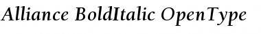 Download Alliance-BoldItalic Font Download Alliance-BoldItalic Font