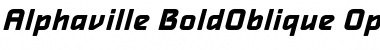 Alphaville BoldOblique Font
