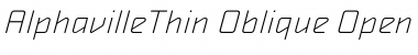 Download AlphavilleThin Font Download AlphavilleThin Font