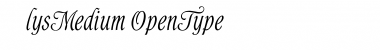 Download AlysMedium Font Download AlysMedium Font