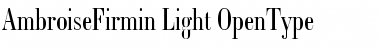 Ambroise Firmin Light Font